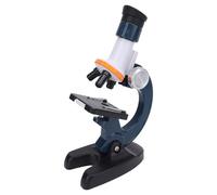 Cryfokt Kids High Definition Microscope Promoting Hands-On Learning for Middle School Students with 4 Blank Glass Slides for Science Experiments (Blue)