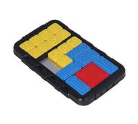 Cryfokt Kids Sliding Puzzle Board Promotes Logical Thinking Enhancing Challenges Slide Game Handheld Toy for Children 18 Chess Pieces for Daily Play Plastic (Black)