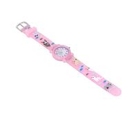 Cryfokt Kids Watch 3D Cute Cartoon Kitten Strap for Children Birthday Gift Over 3 Years Old Durable Plastic 20.5 X 3.1 X 0.9cm (Pink)