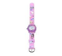 Cryfokt Kids Watch 3D Cute Cartoon Kitten Strap for Children Birthday Gift Over 3 Years Old Durable Plastic 20.5 X 3.1 X 0.9cm (Purple)