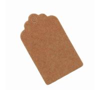 Cryfokt Kraft Paper Gift Tags Vintage Rectangular Labels for Wedding Birthday Gift Wrapping 5x3cm Brown Kraft Paper 100pcs