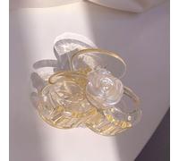 Cryfokt Large Bright Hair Claw Clips Durable Acrylic Hold for Wedding Dance Party Suitable for All Hair Types Mom and Friends (Type 17 Small)