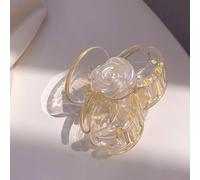 Cryfokt Large Bright Hair Claw Clips Durable Acrylic Hold for Wedding Dance Party Suitable for All Hair Types Mom and Friends (Type 17 Small)