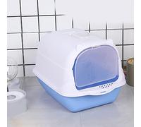 Cryfokt Large Enclosed Cat Litter Box with Odor Control, Comfortable and Durable Design for Cats, Made of PP, Includes 1 Unit (Free shovel + activated carbon deodorizing bag)