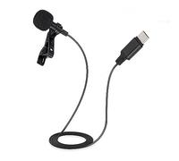 Cryfokt Lavalier Microphone High Sensitivity Omni-directional Clamp/Holder On Mic for S8 P10 P20 P30 8, Portable Type C Interface Lapel Microphone for Phone