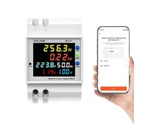 Cryfokt LCD Display Energy Meter with WIFI Connection for Easy Installation in Hotels and Offices PC Material (built-in type)