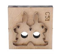 Cryfokt Leather Die Cutter High Sharpness Thick Base Easy Operation for Crafts and Scrapbooking, High Carbon Steel