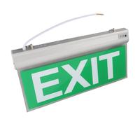 Cryfokt LED Emergency Exit Sign Light Durable Acrylic Safety Indicator Lamp for Public Buildings, Hospitals, Learning Institutions, 12 LEDs, 3W
