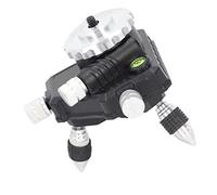 Cryfokt Level Adjustment Base 360° Rotatable Fine Tuning Adapter for Leveling Tripod Connector Durable ABS and Alloy Suitable for Various Models