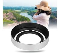 Cryfokt LHX10 Detachable Alloy Camera Lens Hood for Fuji /X20/X30, Ambient Light Protector, Compact (Silver)