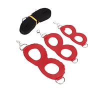 Cryfokt Little Pet Vest Harness with Leash Rope, Artificial Leather Material, Suitable for Hamsters, Honey Gliders, 3, Easy to Put on (Red)