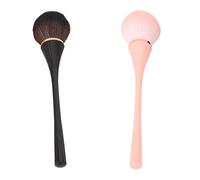Cryfokt Loose Powder Blush Brush, Soft Synthetic Fiber Dual Purpose Makeup Brushes with Ergonomic Handle for Home and Professional Use
