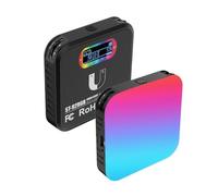 Cryfokt Magnetic RGB Video Light, Photography Fill Light, 2500K to 9000K Dimmable with 20 Lighting Effects & Built in Battery, Ideal for Laptop, Computer, Tablet, DSLR Camera &