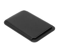 Cryfokt Magnetic Wallet Strong Suction Force Fine Workmanship for Cell Phone - PU Leather Card Holder for Travelers (Black)
