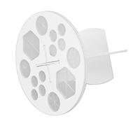 Cryfokt Makeup Brush Drying Rack, Multifunctional Holder for Brushes, 14 Holes for Easy Drying After Washing, Portable Plastic Design (White)