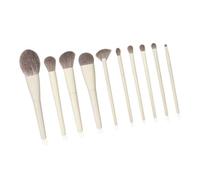 Cryfokt Makeup Brush Set Soft Professional Multi Functional for Travel Makeup Lovers Synthetic Fibres 10 Pieces