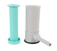 Cryfokt Manual Plastic Sausage Stuffer Large Capacity Meat Filler Kit for Household Kitchen, 4 Stuffing Tubes for Family Gatherings