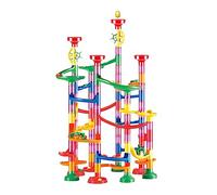 Cryfokt Marble Run Building Blocks Colorful DIY Maze Track Educational Toy for Children 3D Race Track Construction Toy for Kids Plastic 109pcs for Family Playtime