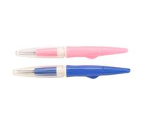 Cryfokt Marker Pen, 3 Fine Ergonomic Handles, Plastic and Metal Knitting Tool for Wool, Blue/Pink, Options for DIY Crafts