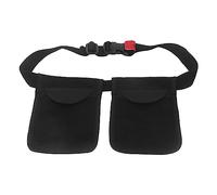 Cryfokt Mastectomy -Drainage Pocket, Vacuum Reusable Black 2 Pockets Adjustable Waist Belt Chest Drainage Bag for Lady for The Recovery of The Operation