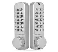 Cryfokt Mechanical Keyless Door Lock, 4 to 7 Bits No Electronic Keypad Door Lock, Zinc Alloy Anti Theft Outdoor Keypad Knob for Home, Office, Outdoor, Fence, Garage, Yard