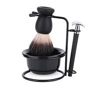 Cryfokt Men Beard Shaving Set Professional Quality Brush Bowl Stand Holder for Grooming Essentials