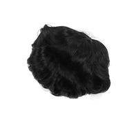 Cryfokt Men's Short Wig Real Black Hair Fluffy Texture Comfortable Strong for Role Playing Events Very Fashionable