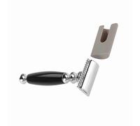 Cryfokt Men's Stainless Steel Beard Shaper and Set for Travel Use Easy Grip Lightweight Black (#1)