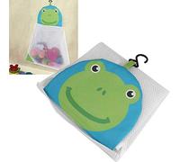 Cryfokt Mesh Bathroom Toys Storage Net with Cute Patterns for Children, Easy to Use, Lightweight Polyester Material (Green)
