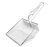 Cryfokt Metal Cat Litter Shovel with Hook Design Rust Resistant for Pet Owners 13.0x5.9x2.2in