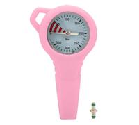 Cryfokt Metal Dive Pressure Meter, Luminous Night Glow BCD Steel Copper Diving Gauge with Accurate Residuum Pressure Movement Core for Underwater Diving (Pink)