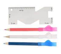 Cryfokt Metal Ruler + Tailor Pen Set for Embroidery and Handicraft Processing for Friends Who Like Sewing