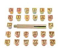 Cryfokt Metal Stamp Punch Set, Vintage Design Alphabet 26 Letters Tool for Stamping Names and Initials, Durable and Easy to Use on Various Metal Surfaces