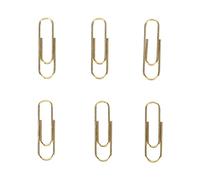 Cryfokt Metallic Slip Resistant Paper Clips for Office Daily Use 100pcs Pack with Storage Box for File Organization, Suitable for Office/Home, Light and Portable, Metal Material (Gold)