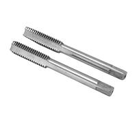 Cryfokt Metric Machine Tap Set 2Pcs High Speed Steel Tapping Tool for Screw Thread Processing and Alignment 3 Flutes (M8*1.25)