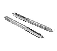 Cryfokt Metric Machine Tap Set 2Pcs High Speed Steel Tapping Tool for Screw Thread Processing and Alignment 3 Flutes (M6*1)
