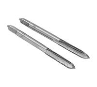 Cryfokt Metric Machine Tap Set 2Pcs High Speed Steel Tapping Tool for Screw Thread Processing and Alignment 3 Flutes (M5*0.8)