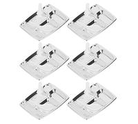 Cryfokt Mini Doll Dinner Plate with Spoon Fork, Realistic Divided Tray Model for Dollhouse Kitchen Decor 1/12 1/6 Scale Resin Accessories