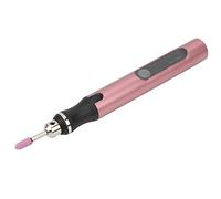 Cryfokt Mini Electric Micro Engraver Pen Kit Nail Removal Accessory 10W Lithium Battery with 1 Hour Use Time for Professional Results (Pink Gold)