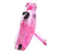 Cryfokt Mini Eyelash Curler Clip, Portable Eyelash Curler with Rubber Pad for Eye Makeup, Lightweight ABS Material for On-the-Go Beauty (Pink)