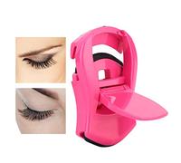 Cryfokt Mini Eyelash Curler Portable Compact Design Eye Lash Curling Tool for Easy Makeup 3 Colors ABS Material (#2)