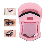 Cryfokt Mini Eyelash Curler Portable Compact Design Eye Lash Curling Tool for Easy Makeup 3 Colors ABS Material (#1)