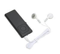 Cryfokt Mini MP3 Music Player Long Battery Life Support 64G Memory Card for Travel Work Students Portable White (Black)