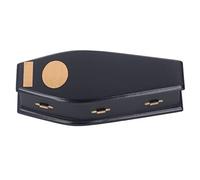 Cryfokt Miniature Dollhouse Birch Coffin Realistic Halloween Decor for 1:12 Scale Doll House Eco-friendly Material