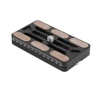 Cryfokt Mirrorless Arrow Storage Case Plate, Hollow Light 60 Mm Scale DSLR Arrow Storage Case 10 Kg Maximum Warehouse with Swallow Tail Groove for Cameras