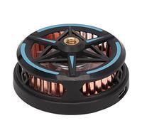 Cryfokt Mobile Phone Radiator Powerful Fan Cooling Technology Magnetic Core Design for Gaming Live Streaming Outdoors, Aluminum Black