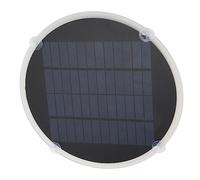 Cryfokt Monocrystalline Round Solar Panel, 20W Round Solar Panel Portable High Conversion Rate 12V For Ignition