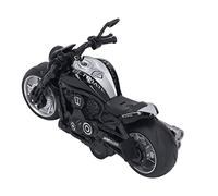 Cryfokt Motorcycle Toy Model Retro Style with Pull Back Function for Kids and Collectors Made of Alloy and Plastic (Classic Black)