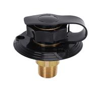 Cryfokt Motorhome Water Inlet Connection with Sturdy Brass Thread, Easy Grip Button for Effortless Connection, for Trailers and Motorhomes (Black)