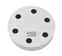 Cryfokt Motorized Rotating Display Stand Quiet Operation 360° Rotation for Product Showcase Live Video Studio Photography Turntable with LED Light and Hobbyists 10kg Load Capacity (White)